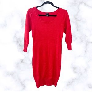 Red Sweater Dress